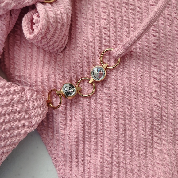 SHEIN Ribbed Pink Bikini Set - Picture 4 of 4